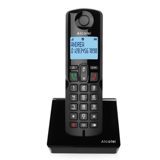 Teléfono Inalámbrico Alcatel S280 DUO Inalámbrico Negro