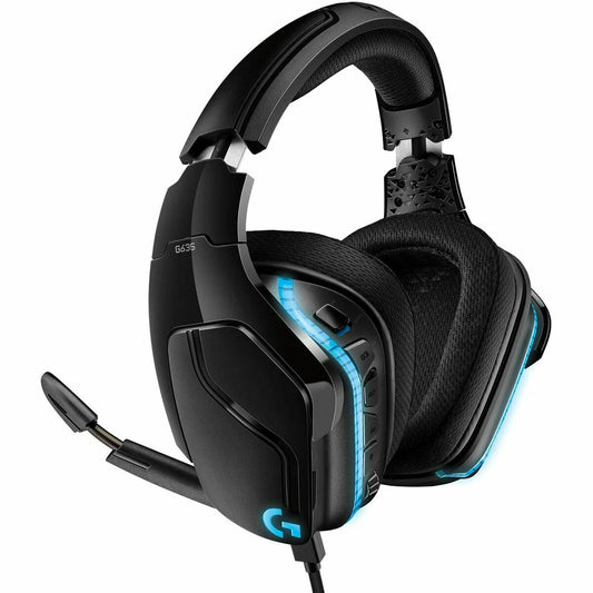 Auriculares con Micrófono Logitech G635 Azul Negro Multicolor Negro/Azul